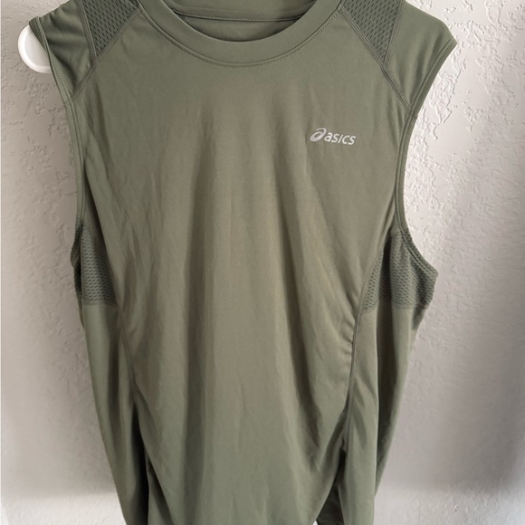 ASICS Mens Sage Green workout/running Tee - Picture 1 of 3